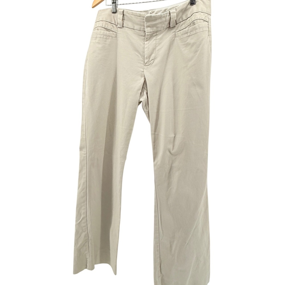 Gap Curvy Bootcut Khaki Pants Womens 12‎ Long Beige Gapstretch Trousers